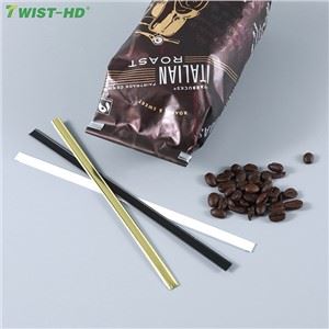 Plast Tin Tie fyrir kaffipoka
