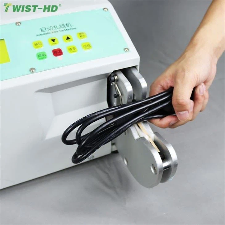 Multi-function Twist Tie Machine For Packing Cables